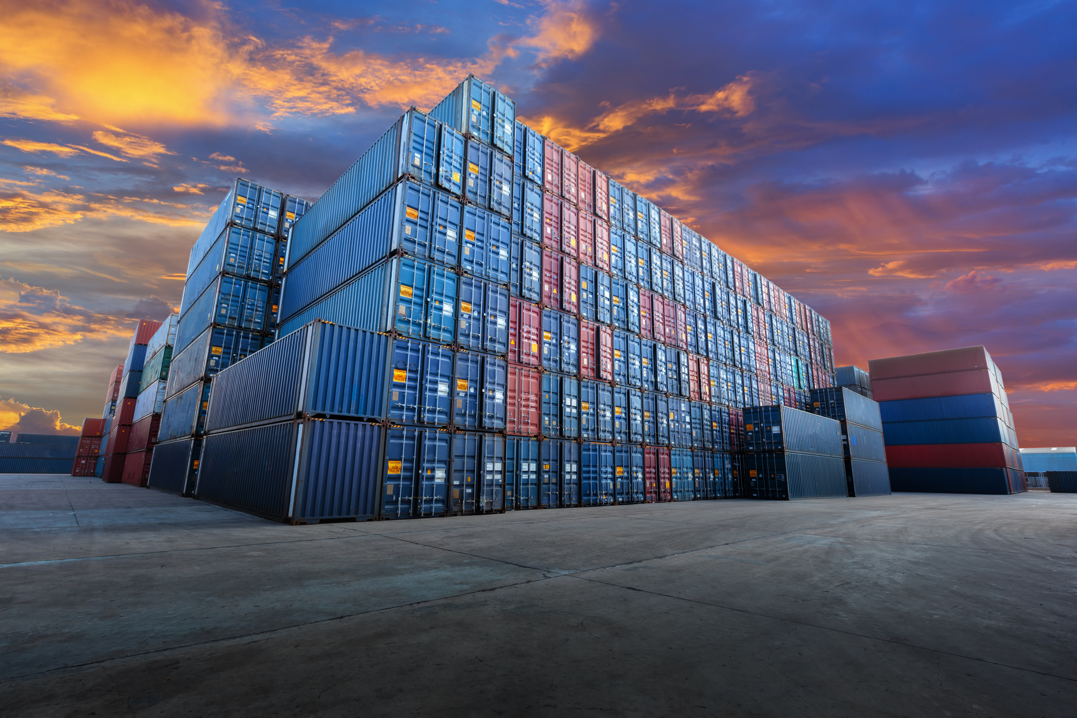 Industrial Container yard  for Logistic Import Export business