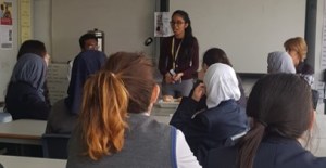 Priyal Bhanderi - outreach in classroom