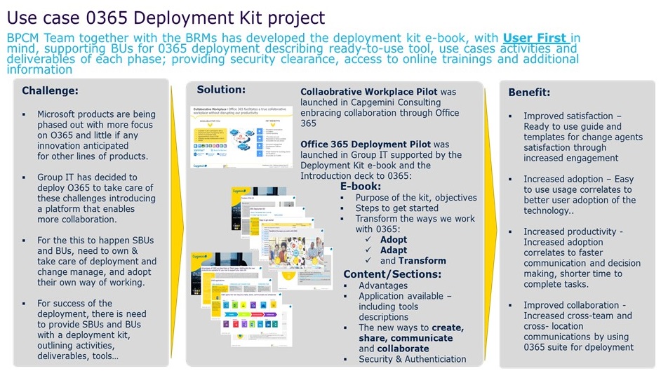 Enterprise user experience - use case